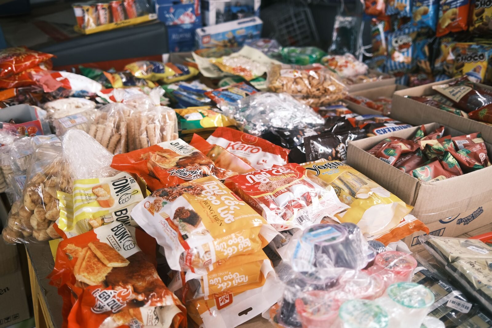 Grocery delivery ready for a break